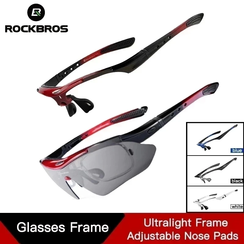 ROCKBROS Cycling Polarized Sport Sunglasses Outdoor Sports Men Bicycle Glasses Goggles Eyewear 5 Lens Bike Accessories