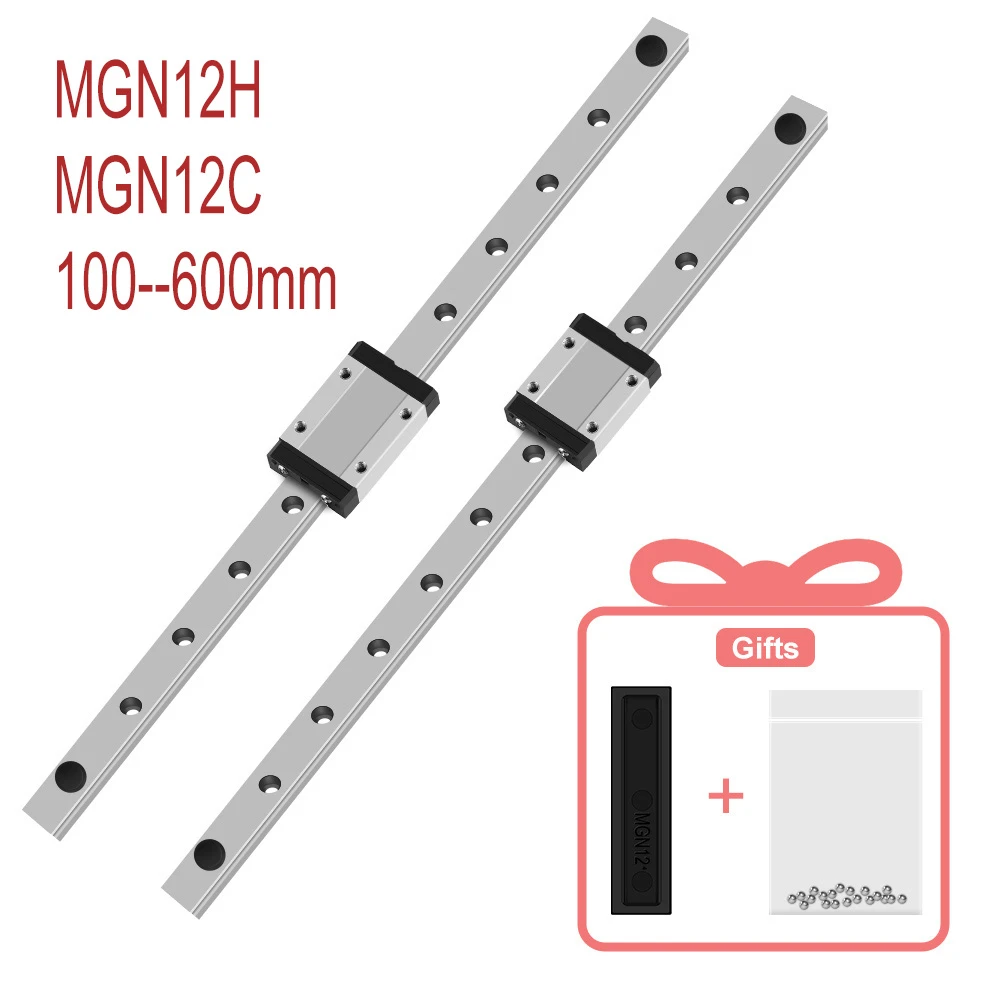 MGN7 MGN9 MGN12 MGN15 C H Mini Linear Guide Rail Slide 1pcs MGN Guide Linear Rail Slide 3D Printer CNC Laser Engraving Machine