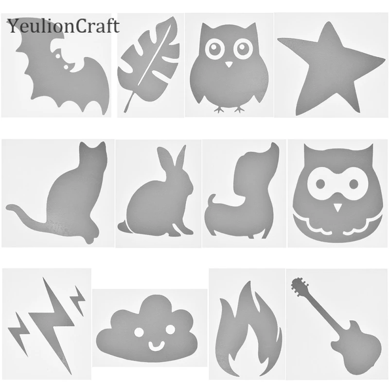 Chzimade 10Pcs/lot Cloud Fire Heat-transfer Reflective Tape Hot Stamping Foil Sticker Vinyl Film DIY Iron On Fabric Clothing