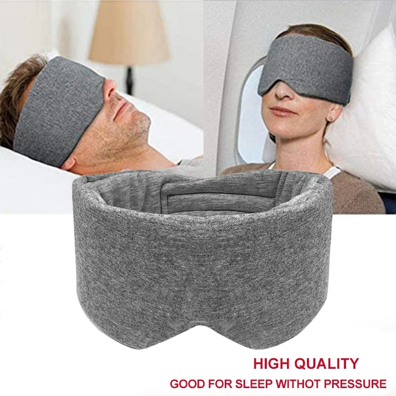 Cotton Silk Sleep Mask Blindfold Eye Cover Eye Patch Women Men Soft Portable Blindfold Travel Eyepatch Sleeping Eye Mask