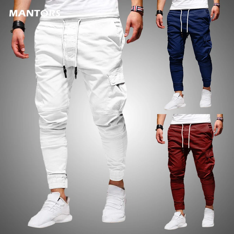 Men Pants Thin Fashion Casual Jogger Pants 2020 Streetwear Cargo Pants Men's Multi-pockets Trousers Fitness Gyms Sweatpants Mens