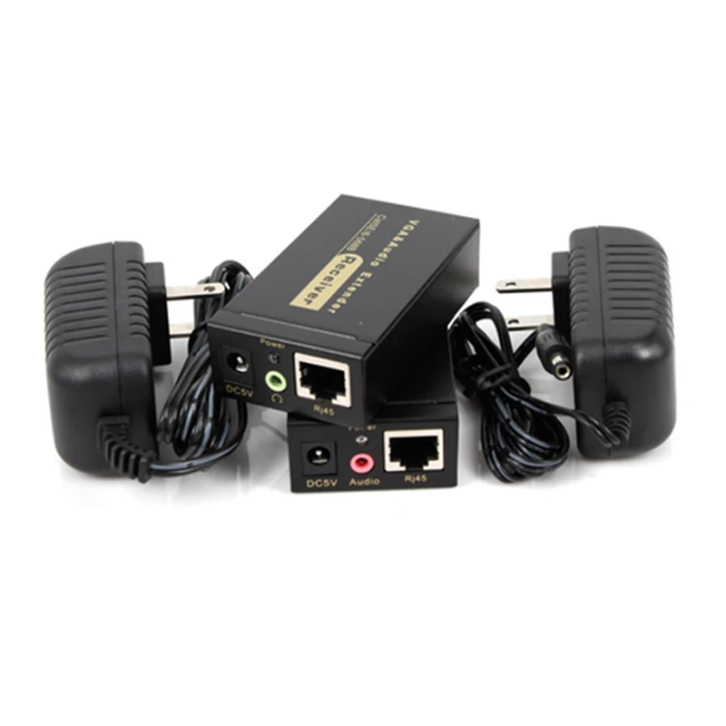 100m HD 1080P  UTP  VGA Extender RJ45  1x1 Splitter with 3.5mm Audio RJ45/cat5e/6 ethernet cable for projector HDTV PC