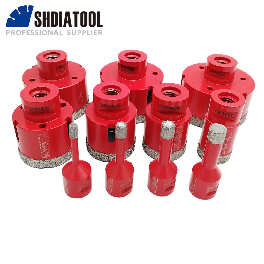 SHDIATOOL Diamond Drilling Core Bit Tile Drill M14 Vacuum Brazed 1pc /2pcs Marble Hole Saw Porcelain Drilling Bit Bell Saw Crown