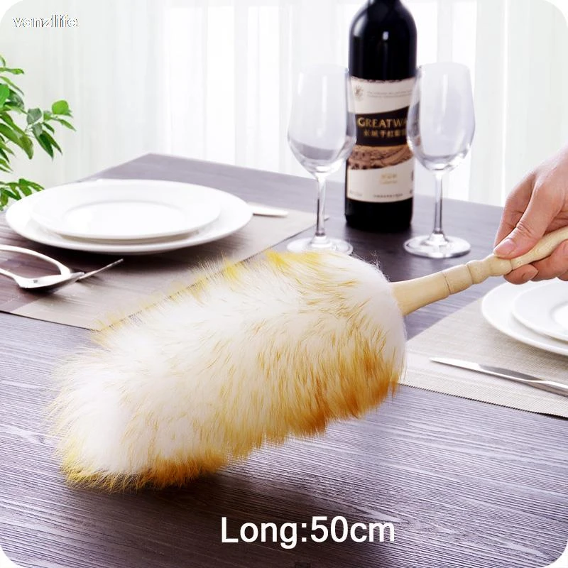 vanzlife from the dust brush household feather duster dusting cleaning brush wool duster brush for dust broom Dust removal duste