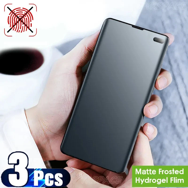 Front Back Matte Hydrogel Film For Samsung Galaxy S9 S10 S10E S20 FE S21 Note 8 9 10 Plus 20 Ultra Soft Frosted Screen Protector