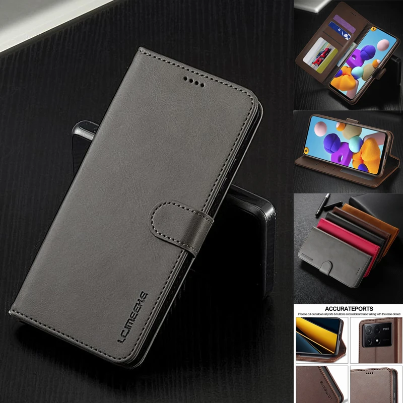 Flip Case For Xiaomi Redmi Note 5 Pro Case Leather Wallet Magnetic Cover For Redmi Note 5 Note5 Case Luxury Vintage Phone Bags