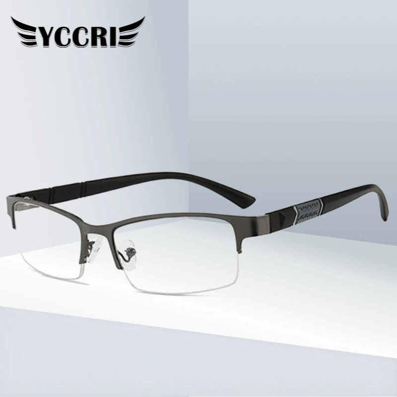 2021 Anti Blue Reading Glasses For Men Half-frame Diopter Glasses Business Male Presbyopic Eyeglasses  Lentes De Lectura Mujer