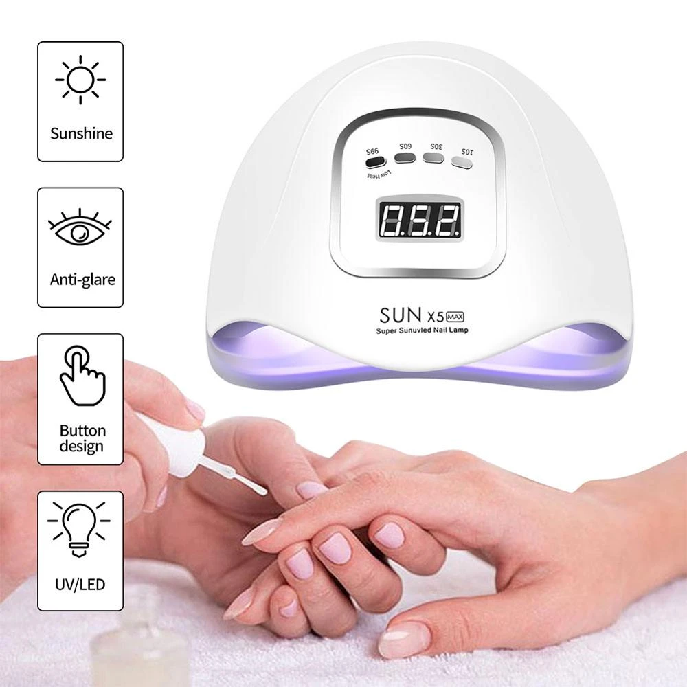 Drying Nails Lamp 80/54w UV LED Lamp For Manicure Nail Dryer Machine Gel Nail Polish Auto Sensing Nail Tools LCD Display