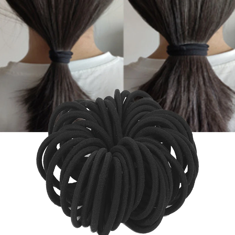 50pcs Women Girls Hair rubber bands Hair Tie Ropes Elastic Hairband Ponytail Holders Headbands Scrunchies girls Hair accessories