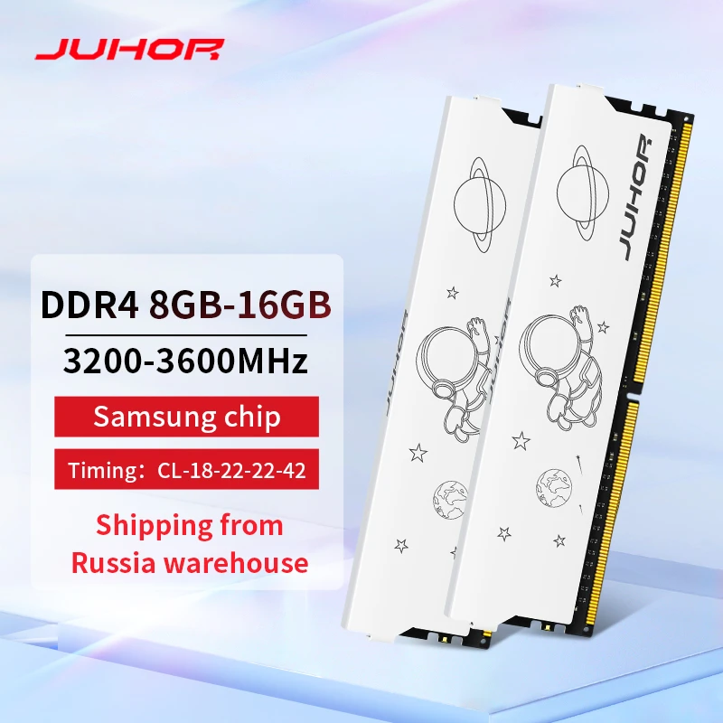 JUHOR Ram DDR4 8GB 3200MHz 16GB 3000MHz Desktop Dimm Memory
