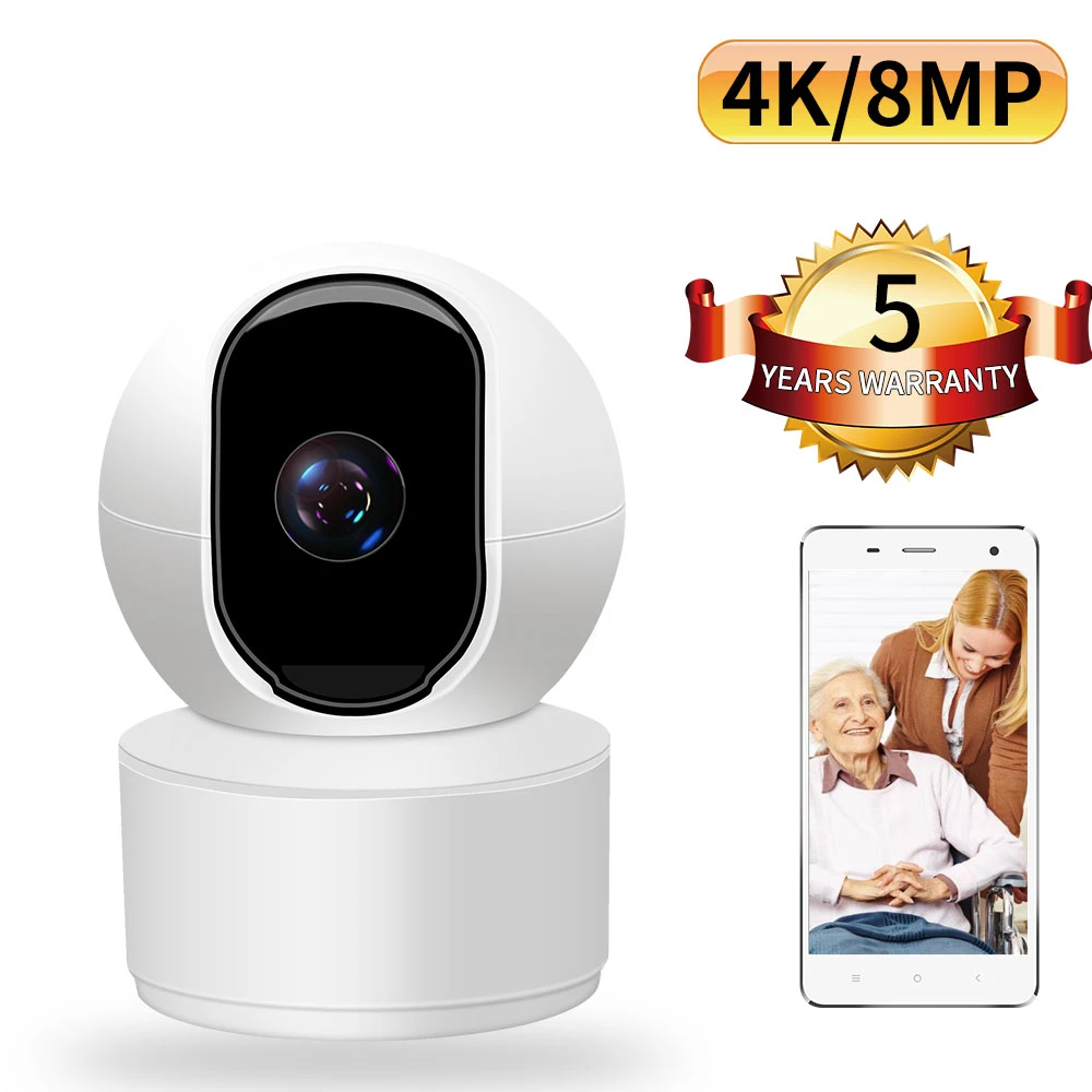 N_eye 8MP 4K IP Camera AI Humanoid Detecion Security camera Surveillance Wifi Camera Baby Monitor wireless ptz camera indoor cam