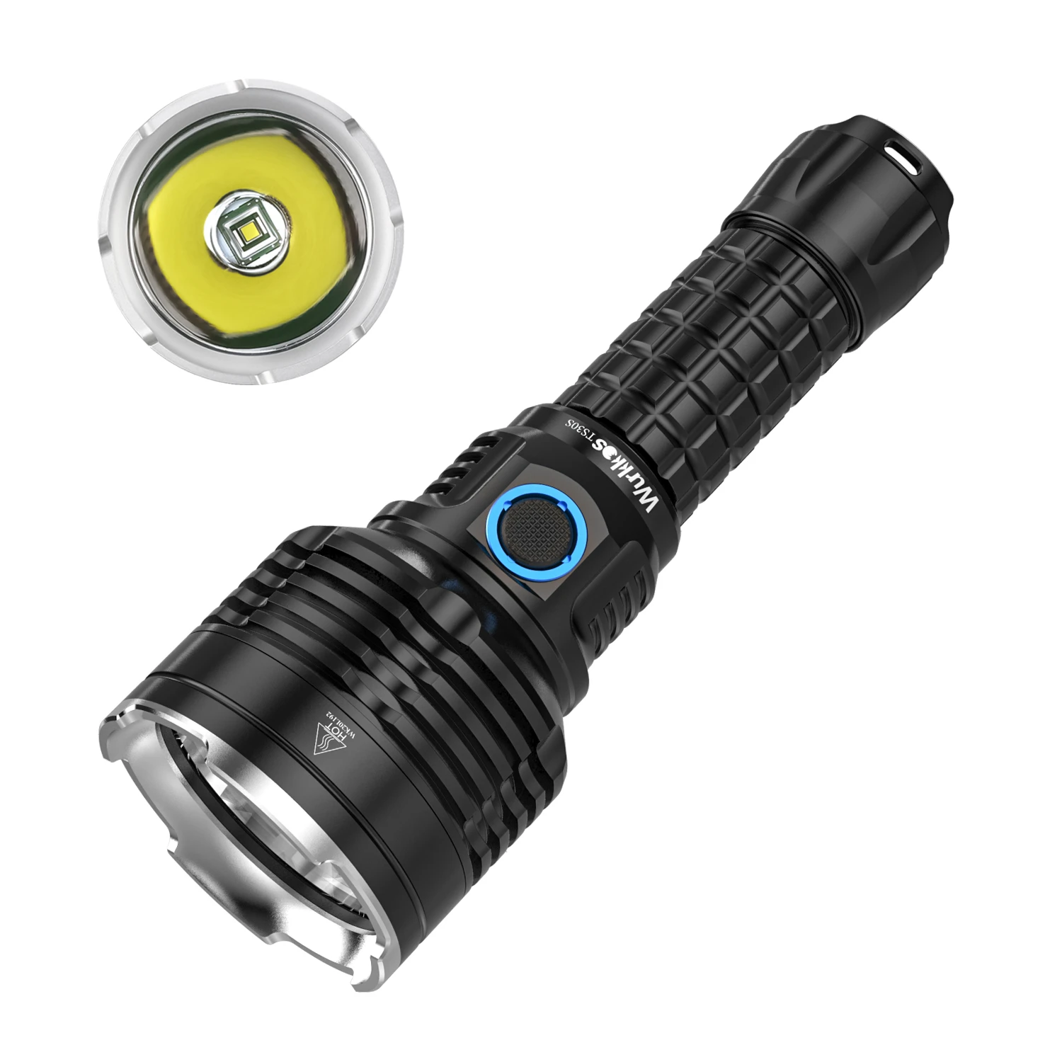Wurkkos TS30S USB C Rechargeable 21700 Flashlight SBT90.2 Powerful LED Light 6000lm with Extra Stainless Bezel Anduril Version