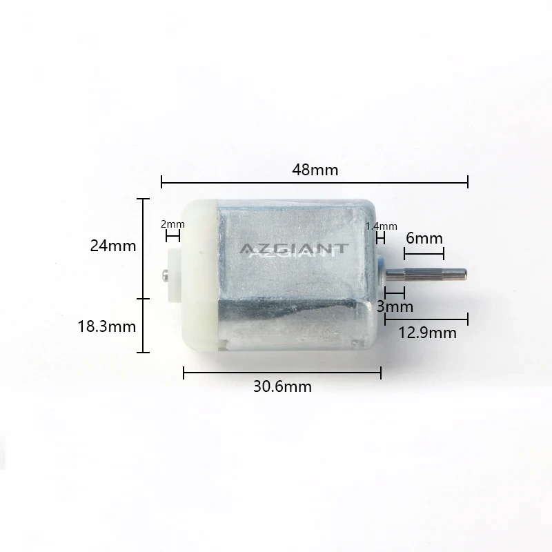 AZGIANT 12mm Car Door Lock Actuator Motor for Mabuchi Mazda Toyota Lexus Honda Ford Renault FC-280PC-22125 Circle Spindle Polo