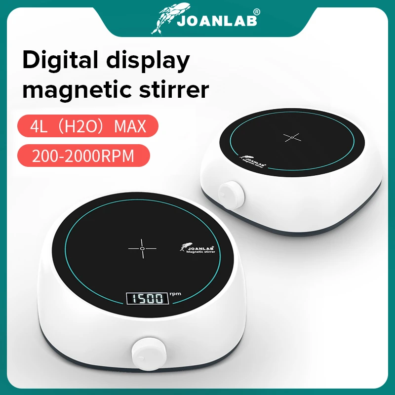 JOANLAB Official Store Digital Display Magnetic Stirrer Lab Equipment Magnetic Agitator Magnetic Mixer 110v - 220v With Stir Bar