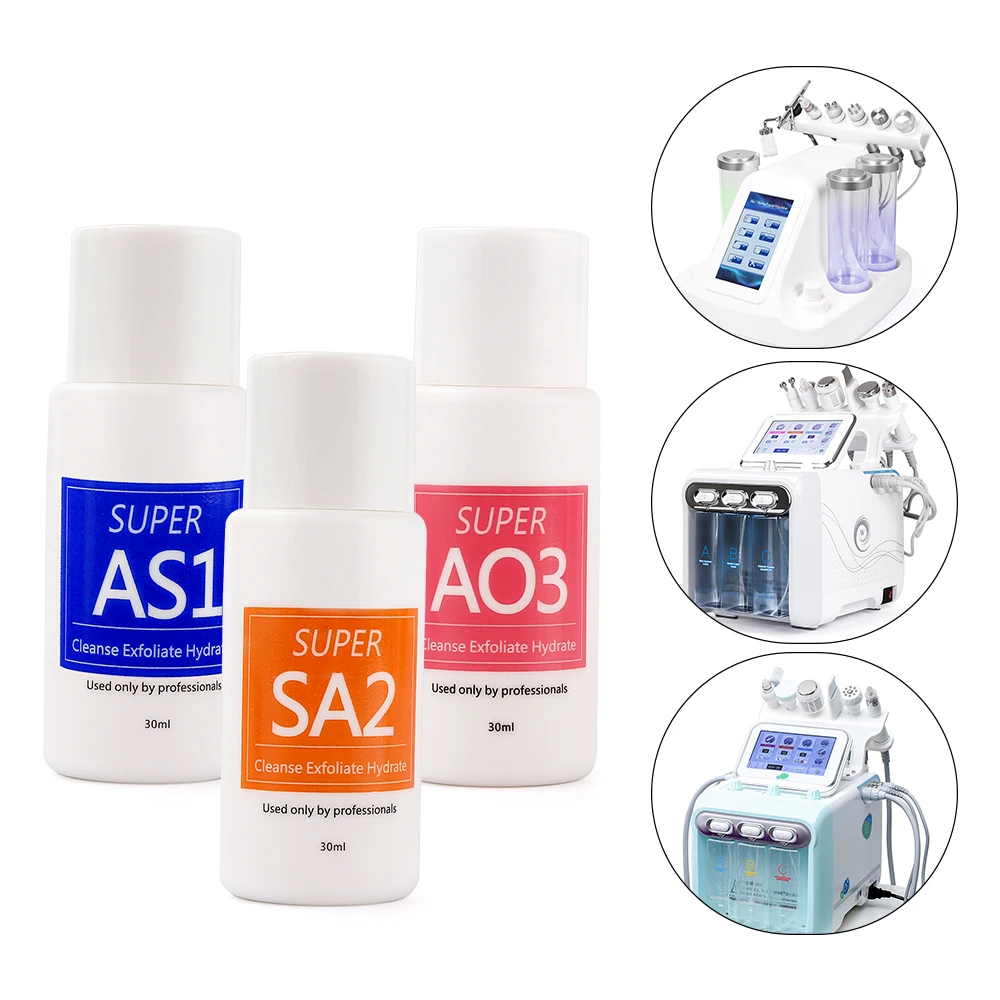 30ML Concentrated Aqua Peeling Solution AS1 SA2 AO3 Serum For Hydra Dermabrasion Beauty Machine Deep Cleansing Face Treatment