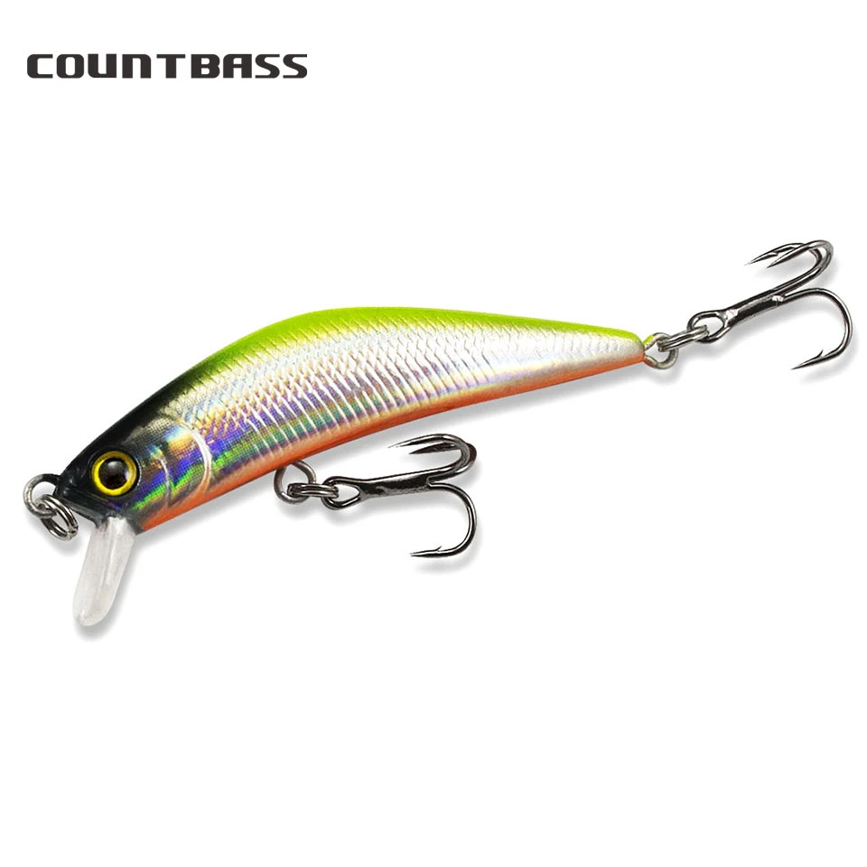 1pc Countbass Minnow Hard Lure 57mm, Trout Fishing Bait,  Freshwater  Bass Wobblers