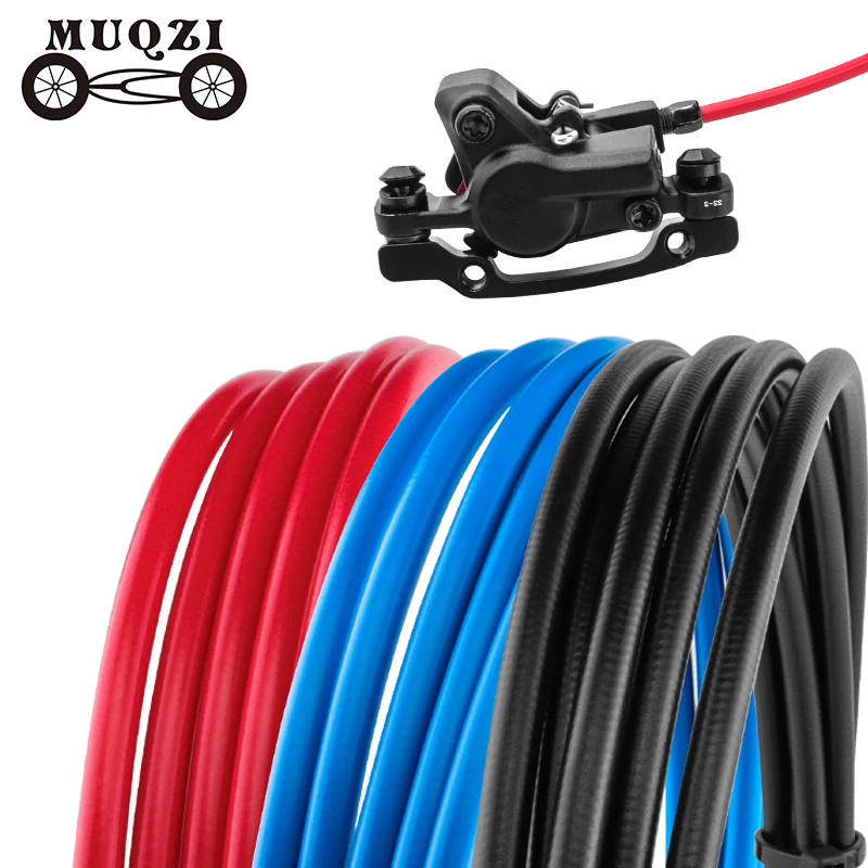 MUQZI Bike Hydraulic Disc Brake Oil Tube Pipe MTB Road Bicycle 5mm Tubing Braided Brake Cable Hose Tube Replace Connection