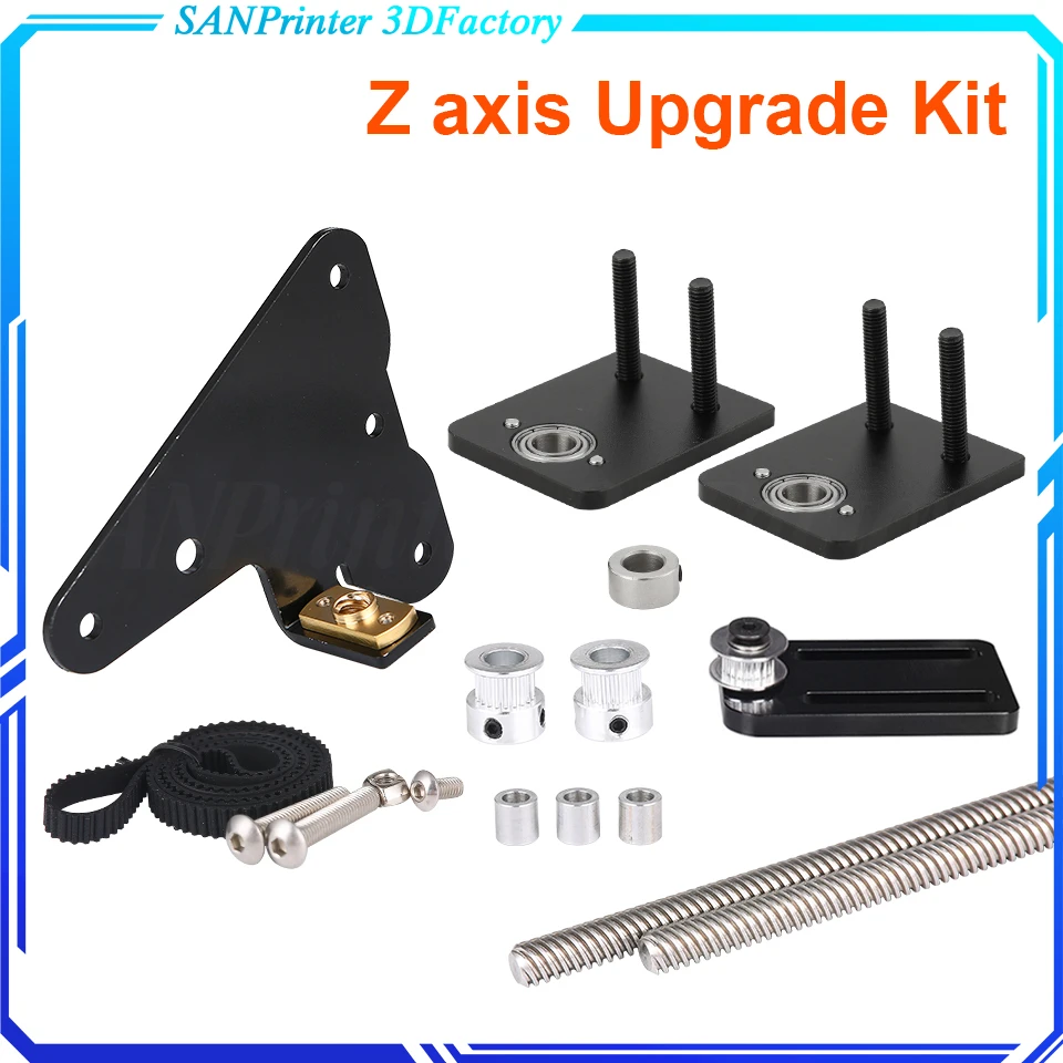 3D Printer Parts Upgrade Kit Creality Ender 3/CR-10 Dual Z axis use with single stepper motor CR10 Dual Z Tension Pulley set