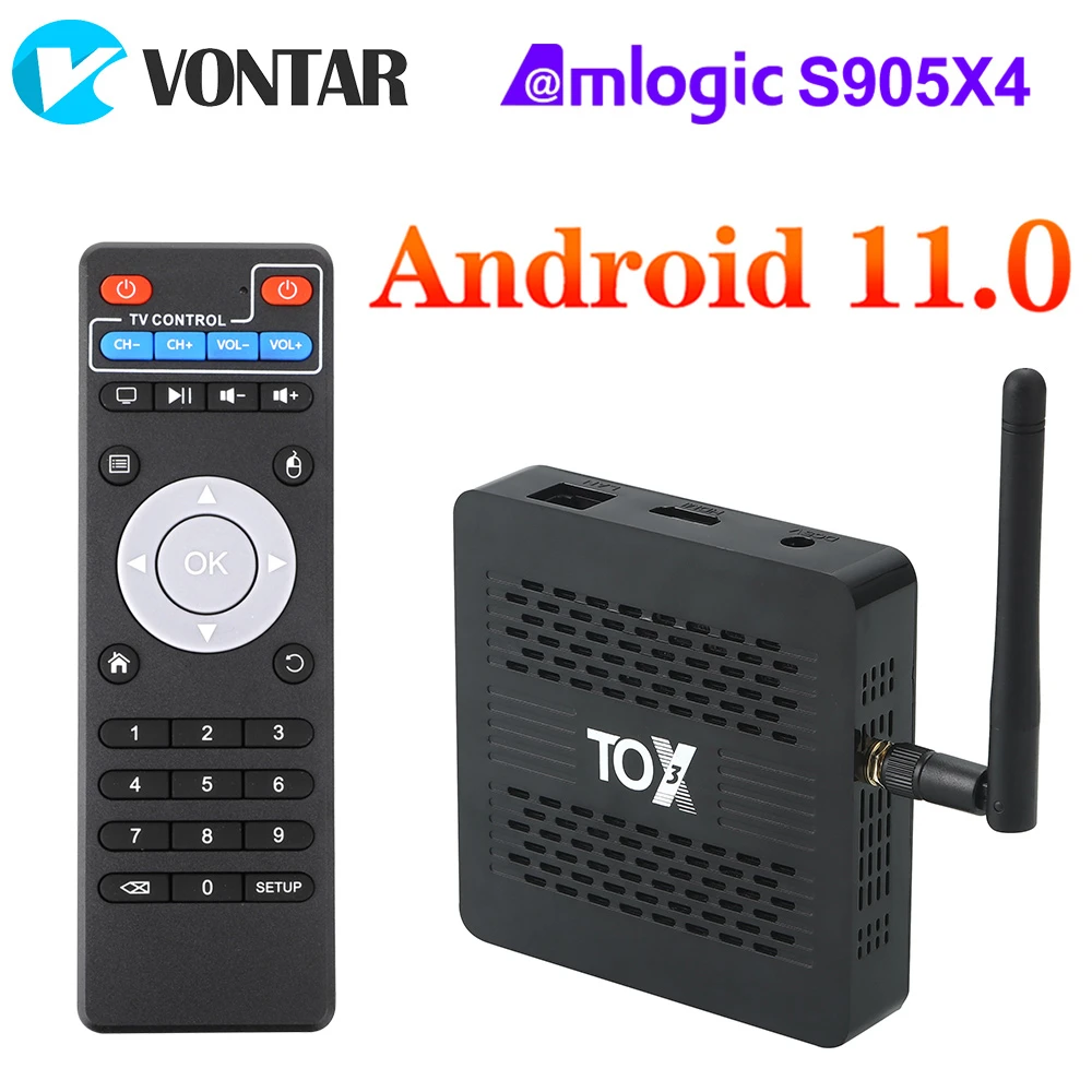 TOX1 Android Tv Box 9 Smart Tv box TOX 1 TVBOX 4GB 32GB Amlogic S905X3 Wifi 1000M BT 4K Media Player Support Dolby Atmos Audio