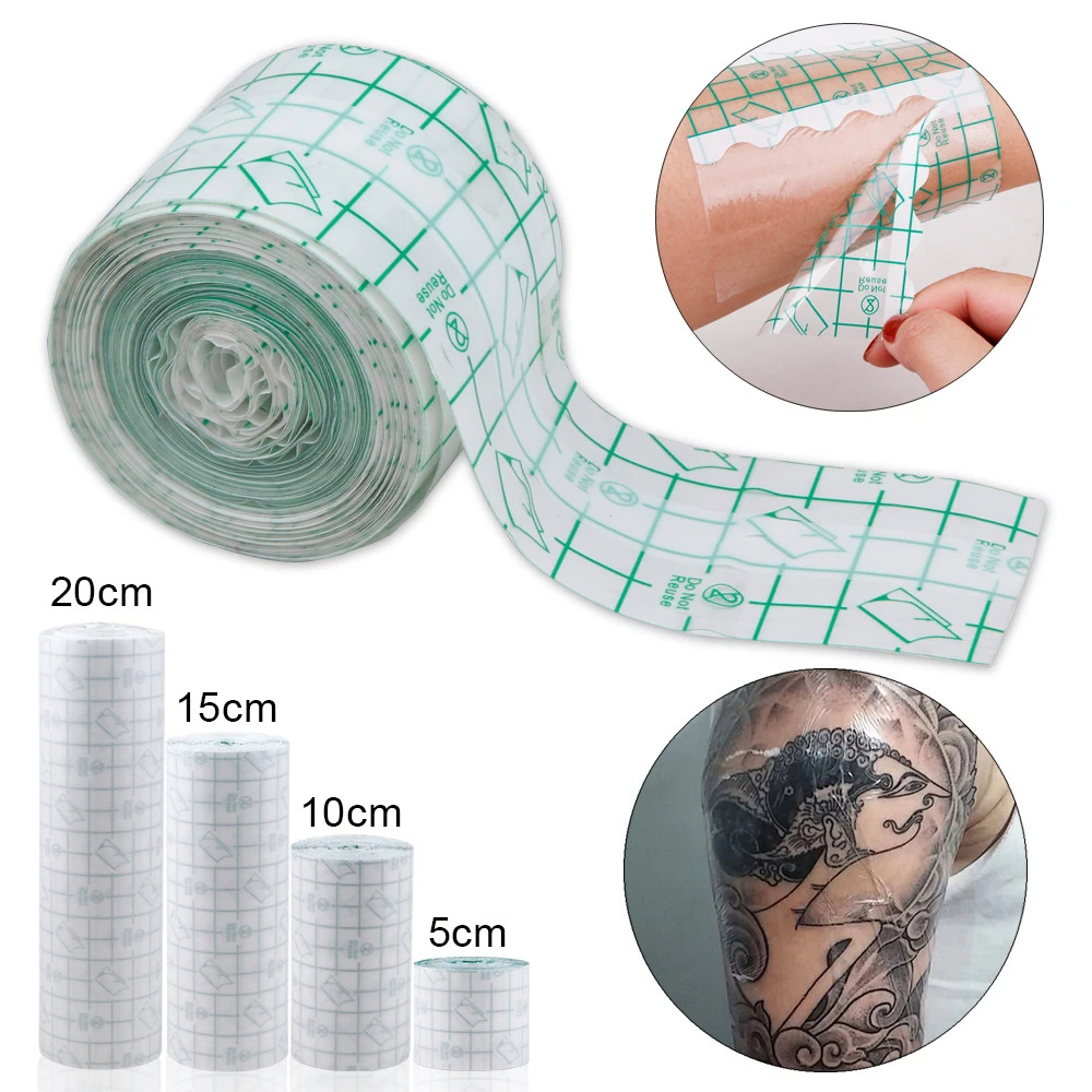 10M Roll Tattoo Film Aftercare Waterproof Bandages Sheet Adhesive Wrap Anti-Allergic Wound Second Skin Healing Protective Tape