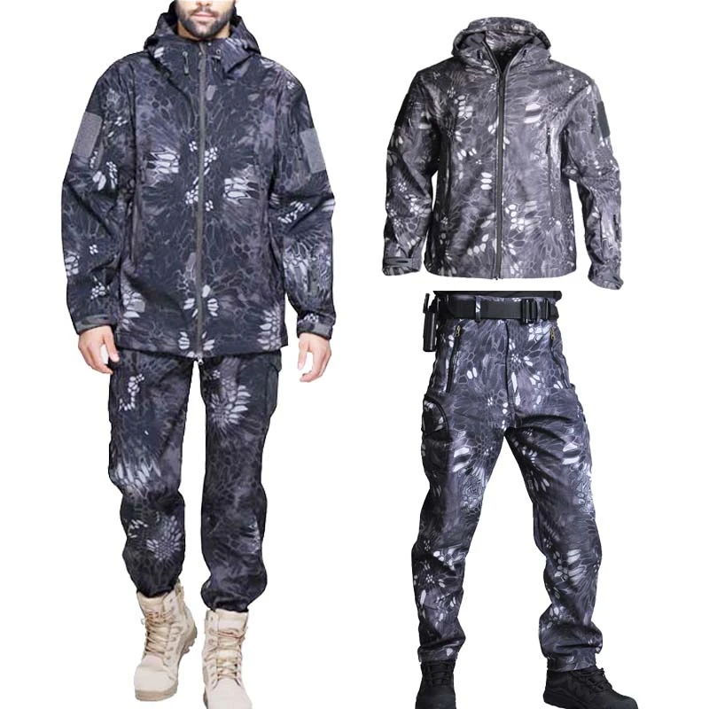 TAD Shark Skin Hunting Army Jacket Pants Shirts Camping Suits Waterproof Windproof Jackets Softshell Military Uniform Clothes