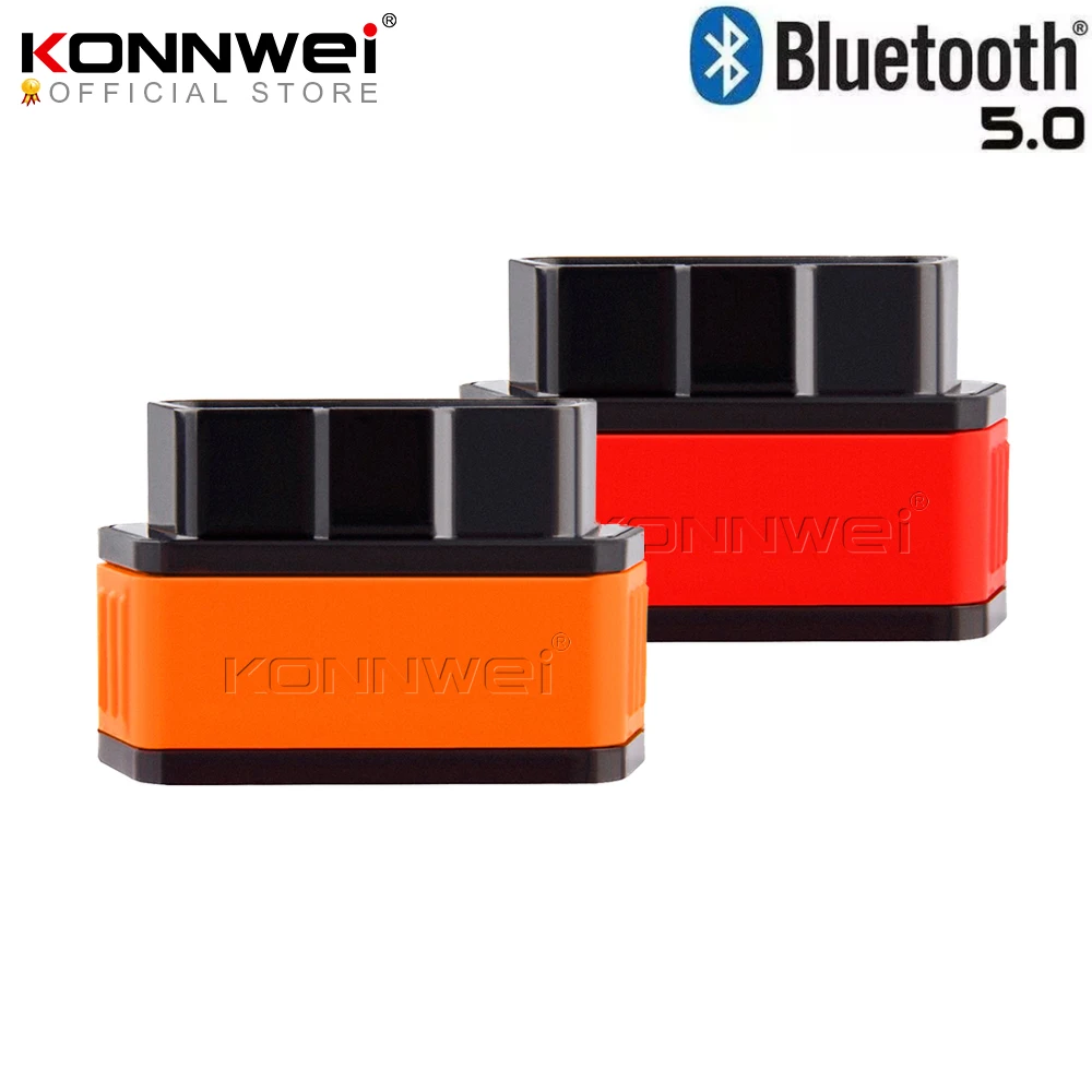 ELM327 OBD2 Car Scanner Icar2 KONNWEI Bluetooth-compatible ELM 327 V 1.5 Car Diagnostic Tool OBD 2 Scanner V1.5 Pic18f25k80 Chip