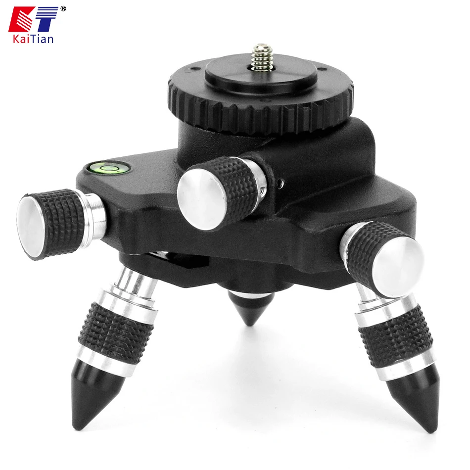 Kaitian 360 Rotation Base with Adjustment Bracket for 1/4 or 5/8 inch interface 3D 12 Lines Self-Leveling Tool Beam Lasers Level