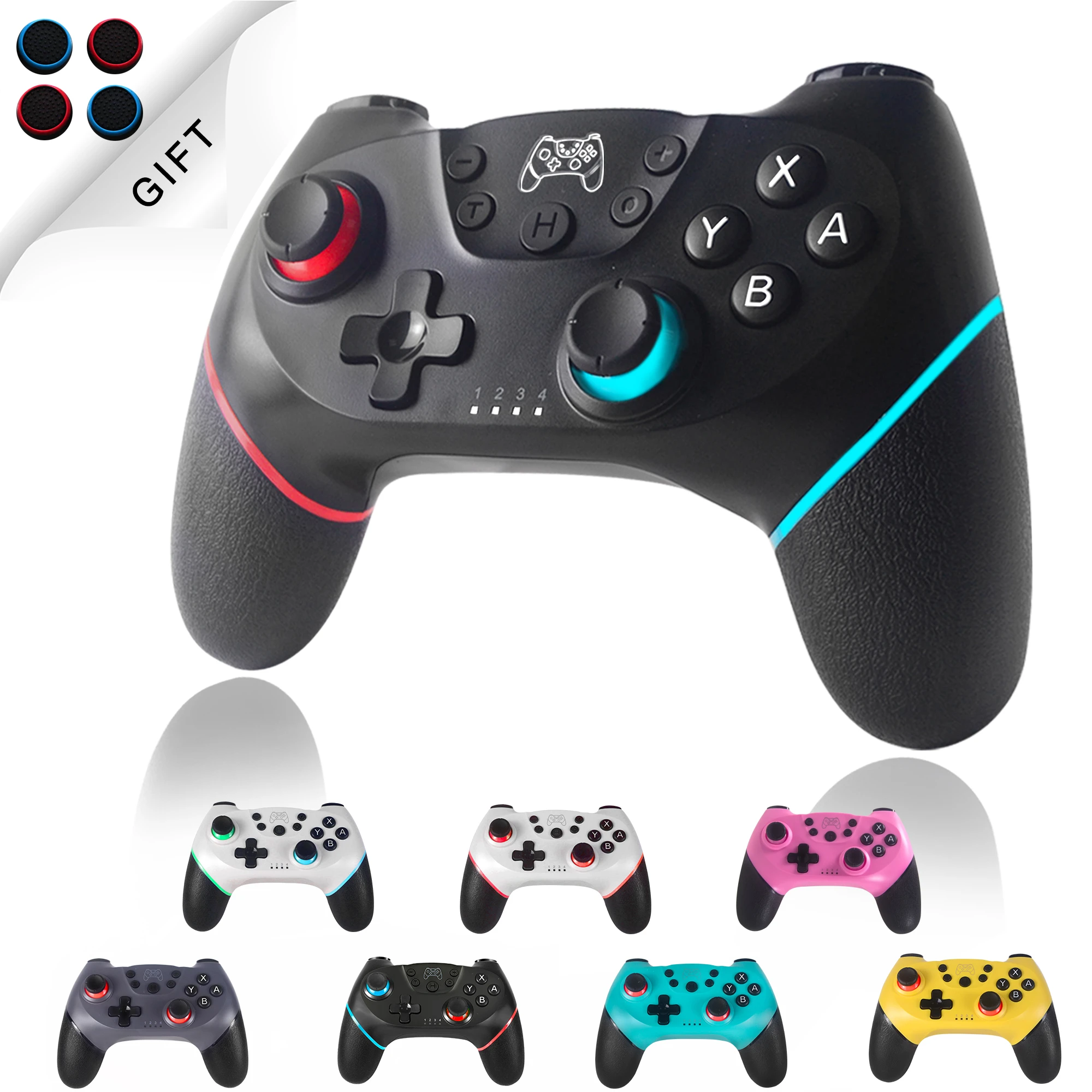 Bluetooth-compatible Pro Gamepad for N-Switch NS-Switch NS Switch Console Wireless Gamepad Video Game USB Joystick Control