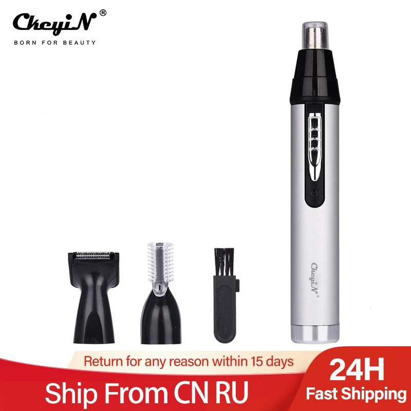 3 in 1 Electric Nose Hair Trimmer USB Charge Eyebrow Trimmer Set Rechargeable Nose Ear Sideburns Hair Shaving Kit Men Face Care