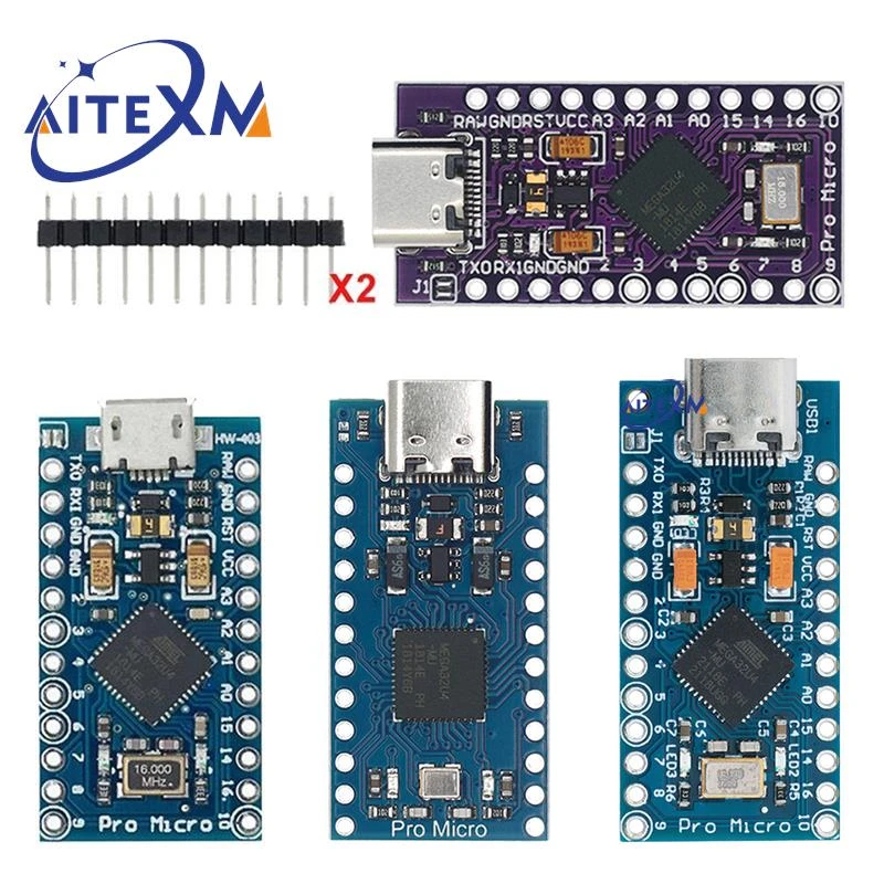 MICRO/MINI/TYPE-C USB ATMEGA32U4 Module 5V 16MHz Board For Arduino ATMEGA32U4-AU/MU Controller Pro-Micro Replace Pro Mini