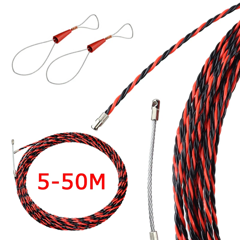 Electrical Wire Threader 5/10/15/20/25/30/50M Electrician Threading Device Wire Cable Running Puller Lead Construction Tools