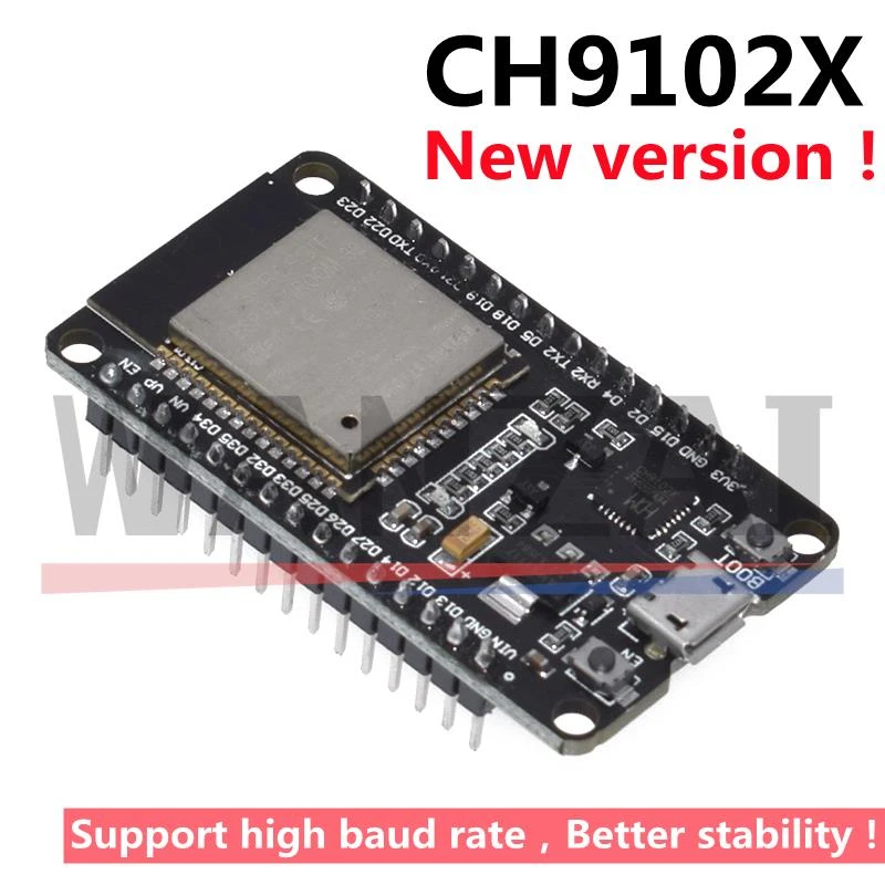 New version！ESP32 Development Board CH9102X WiFi+Bluetooth Ultra-Low Power Consumption Dual Core ESP-32 ESP-32S Similar