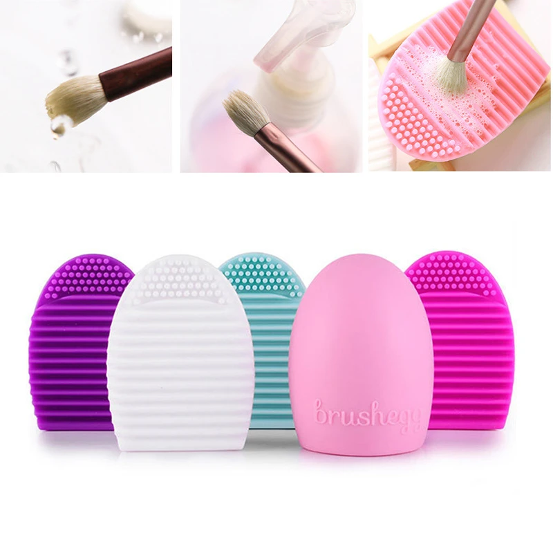 Makeup Brushes Cleaner Silicone Pad Mat Cosmetic Eyebrow Brush Cleaner Tool Brush Washing Tool Scrubber Board Brush Cleaning Pad
