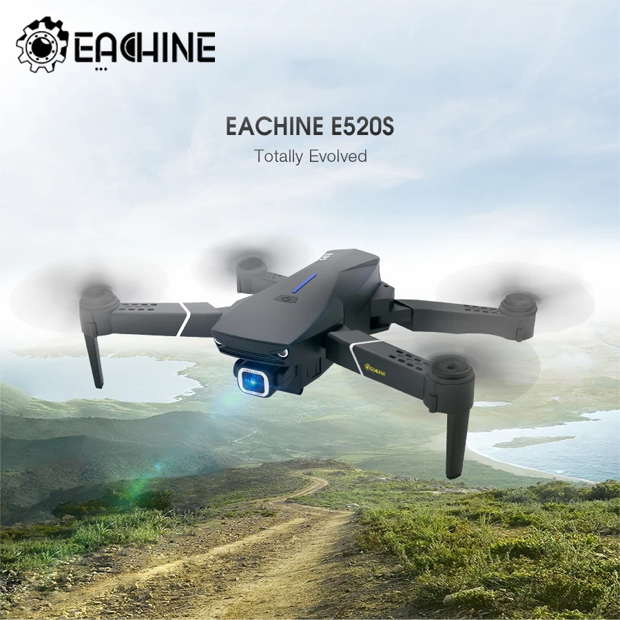 3 Days Arrival-Eachine E520S RC Quadcopter Drone WIFI FPV 4K 1080P HD Professional Wide Angle Camera High Hold Foldable Dron RTF