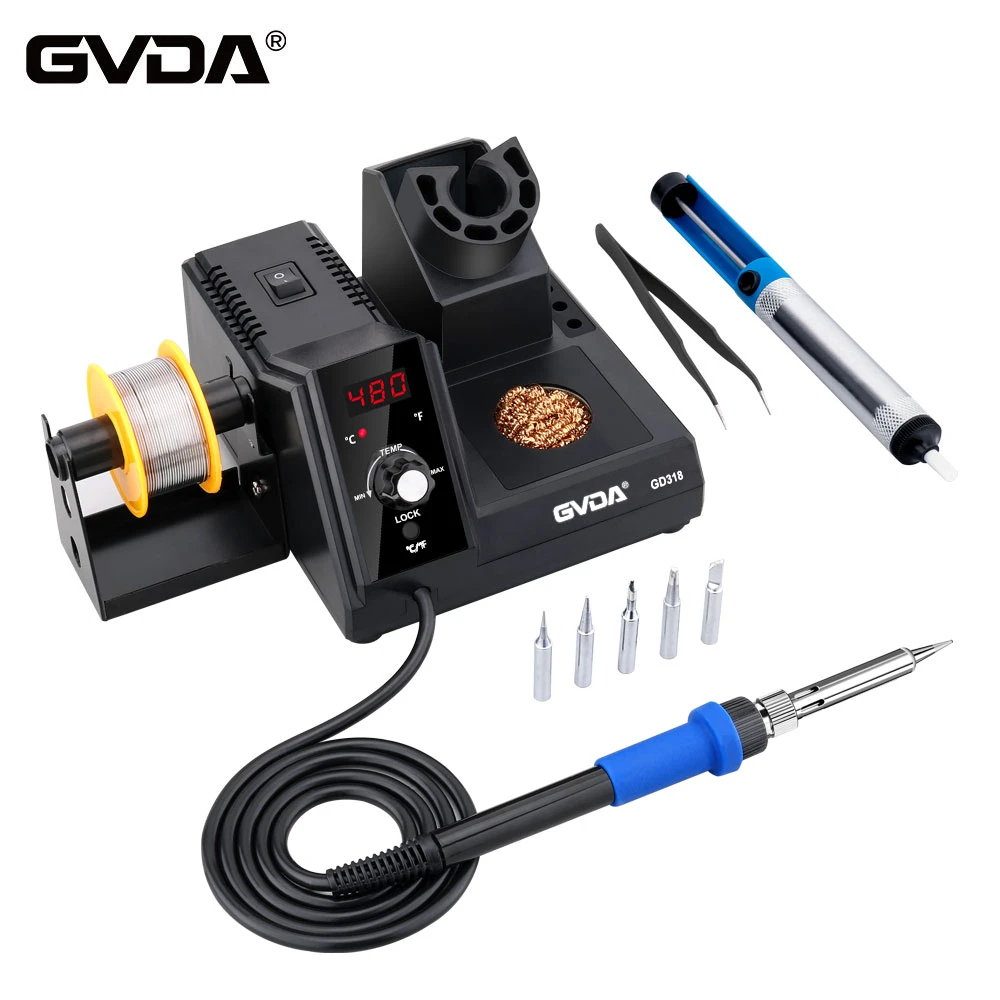 GVDA New Soldering Station 3S Rapid Heating Soldering Iron Kit Welding Rework Station for Cellphone BGA SMD PCB IC Repair Tools
