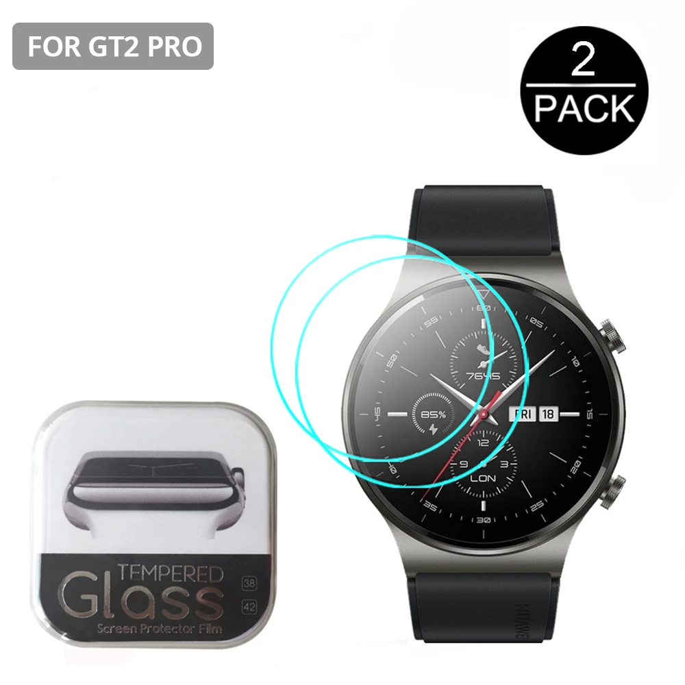 Tempered Glass for Huawei Watch GT 2 Pro Smartwatch Screen Protective Film Waterproof Anti-Scratch Glass 2.5D 9H for GT2 Pro