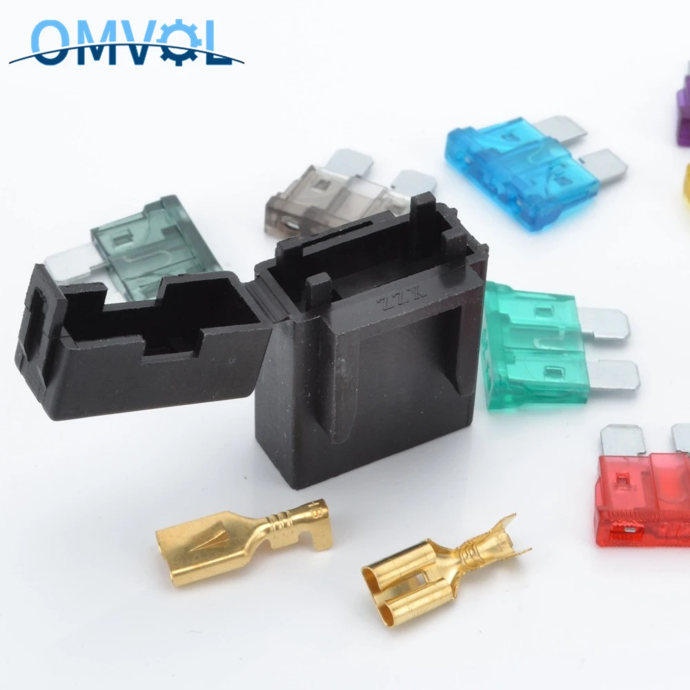 5Sets Fuse Holder with Crimp Terminal  Middle fuse for car auto connector