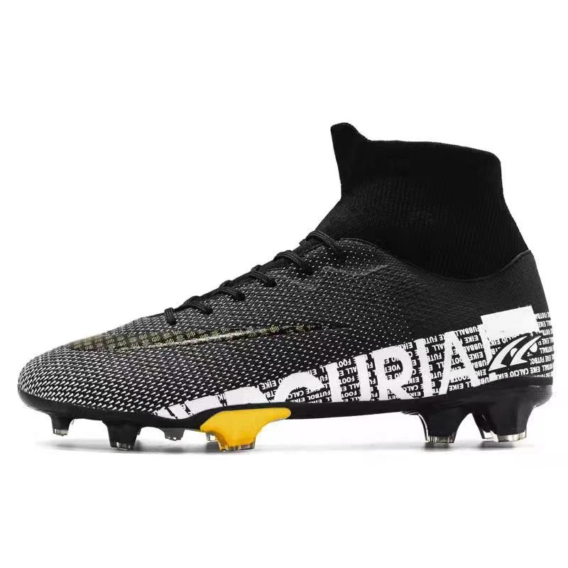 Men Soccer Shoes Adult Kids TF/FG High Ankle Football Boots Cleats Grass Training Sport Footwear 2020 Trend Men‘s Sneakers 35-45