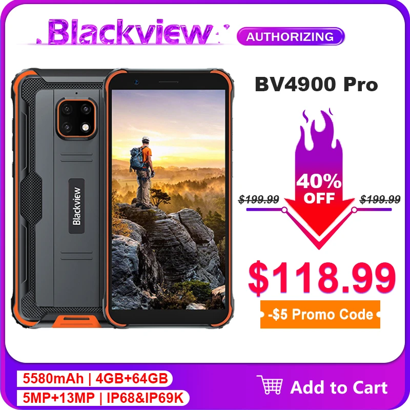 Blackview BV4900 Pro 4GB+64GB 5.7