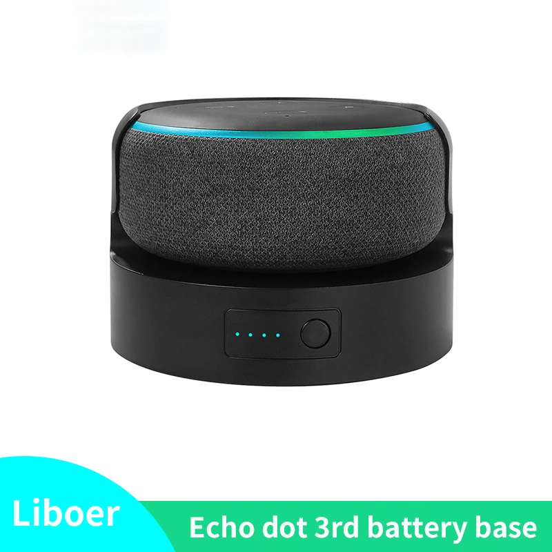 Battery Pack for Echo Dot 3rd Battery Base for Echo Dot 3 holder Mount portable Charger Docking Station accessiores
