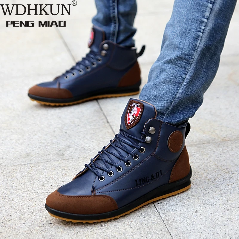 Men's Boots Spring And Autumn Winter Shoes Large Size B Department Botas Hombre Leather Boots Shoes Sneakers Boots Men Shoes