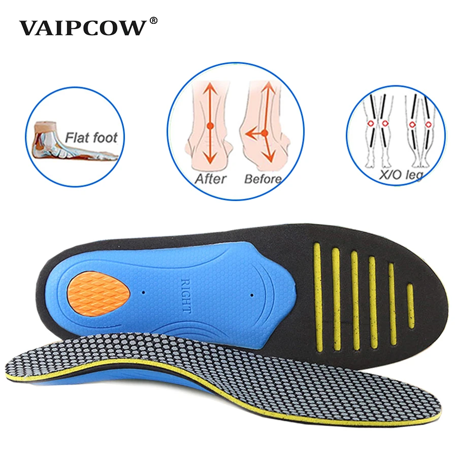 VAIPCOW Orthopedic Shoes Sole Insoles Flat Feet Arch support Unisex EVA Orthotic Arch Support Sport Shoe Pad Insert Cushion