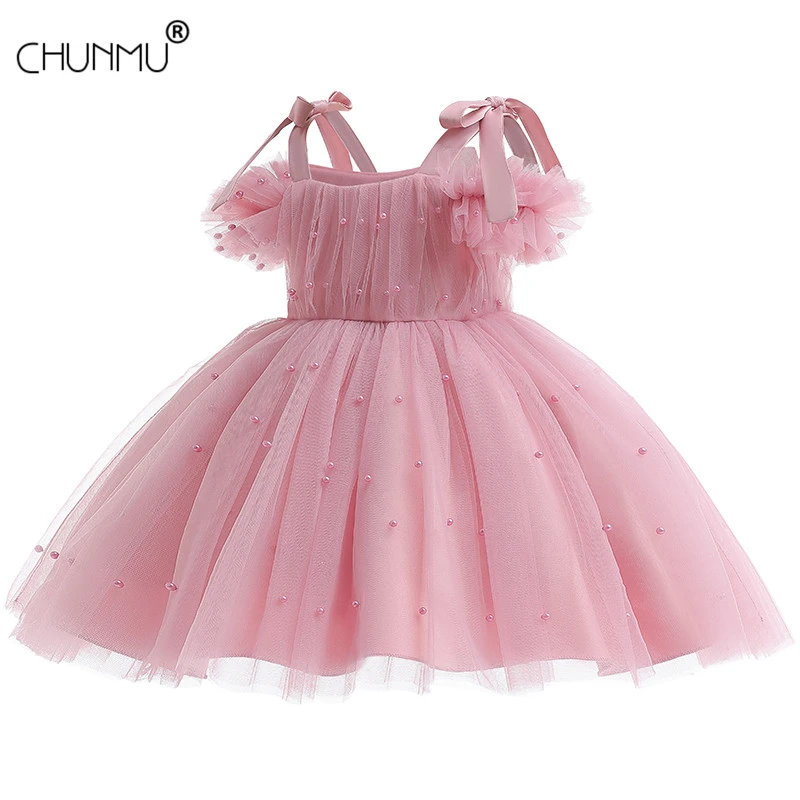 Summer Dress for Children Flower Girls Dress Party Wedding Dress Elegent Princess Vestidos 2 4 6 8 10 12 Years