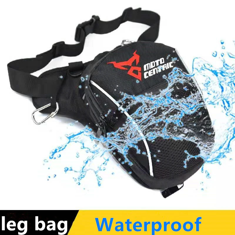 Leg Bag Motorcycle Waterproof Waist Bag Thigh Belt Hip for Yamaha Suzuki Universal , Outdoor Riding Running Sport Moto side bag