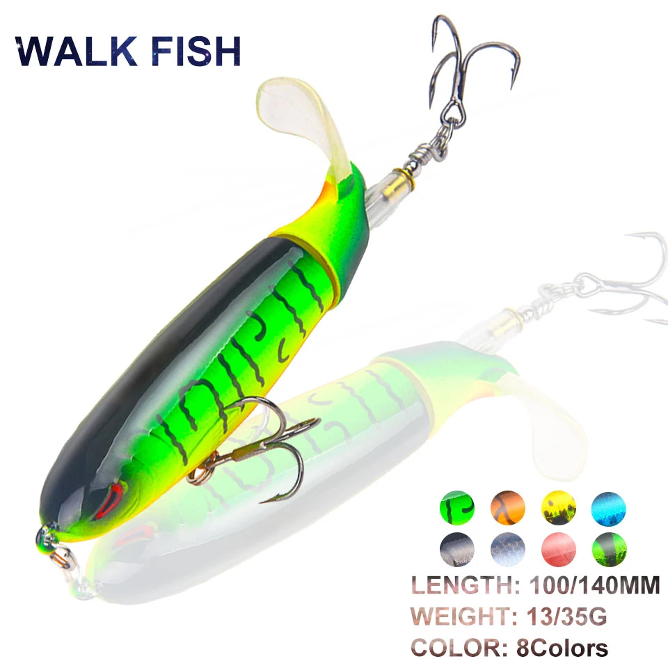 Walk Fish 1Pcs 13g/35g Whopper Popper Topwater Fishing Lure Artificial Fishing Tackle