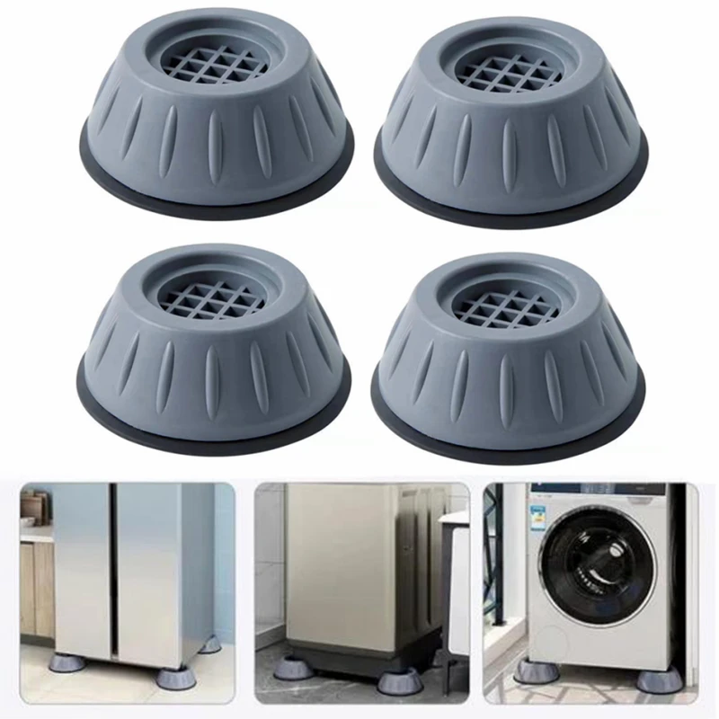 4Pcs/lot Anti Vibration Feet Pads Rubber Legs Slipstop Silent Skid Raiser Mat Washing Machine Support Dampers Stand Furniture
