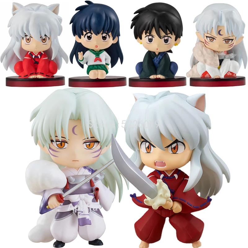 Inuyasha Anime Figure Inuyasha 1300# Noodle Stopper Figure Sengoku Otogi Zoshi Inuyasha Action Figure Collectible Model Doll Toy