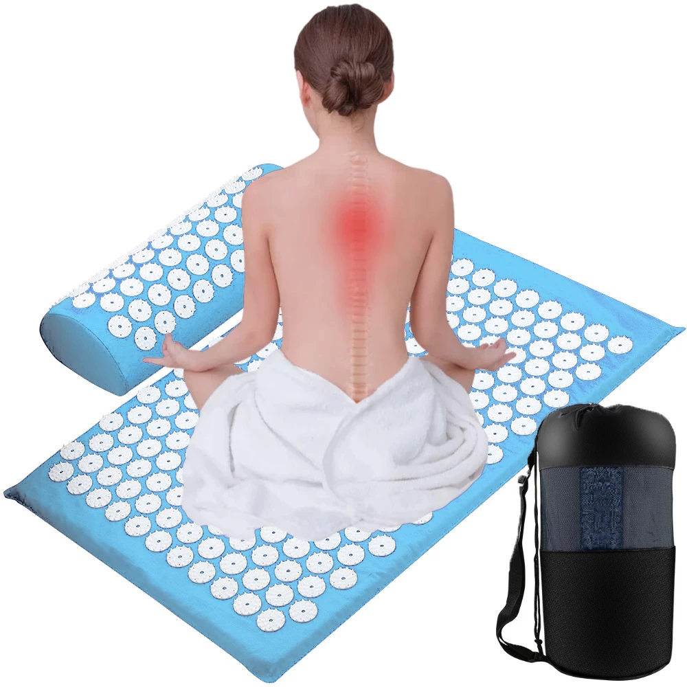 Acupressure mat Massager Cushion Massage Relieve Stress Back Body Pain Spike Massage Mat