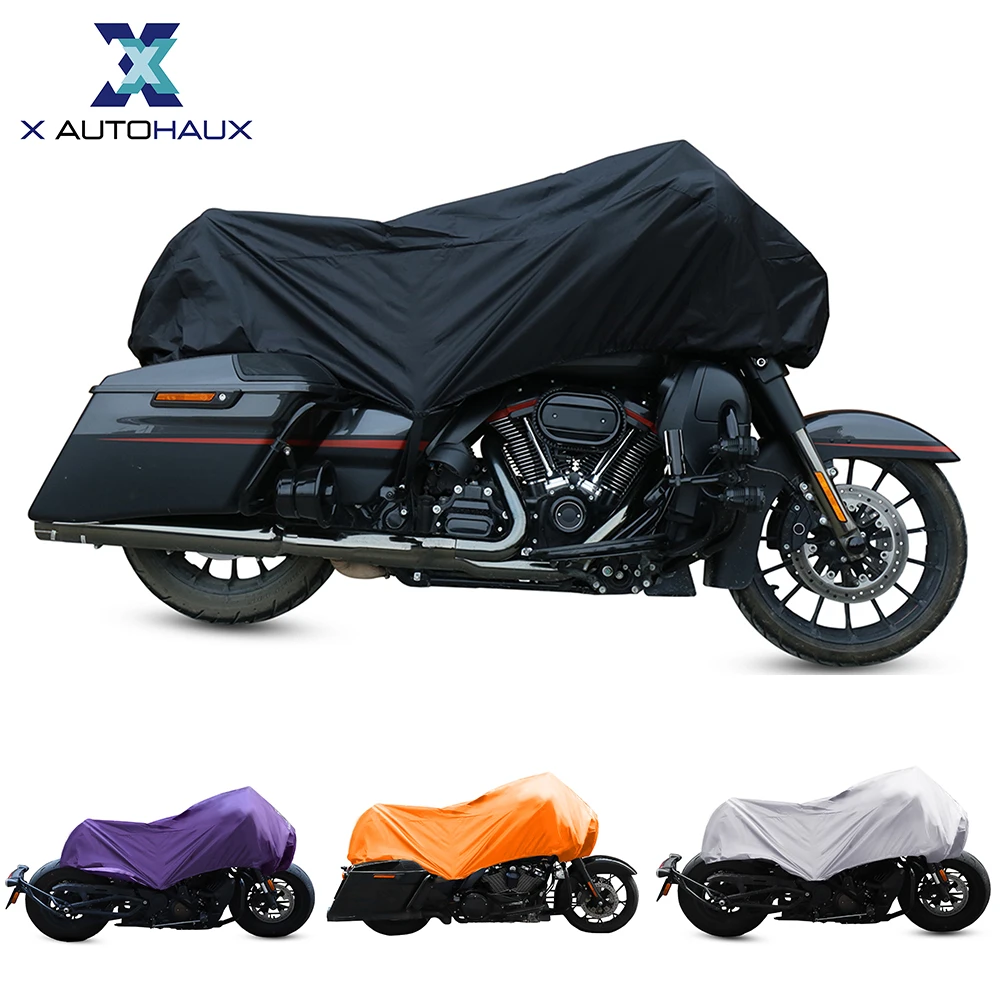 210T Half Motorcycle Cover Waterproof Outdoor Dustproof Rain Dust Anti UV Motor Scooter Protector Cover M L XL