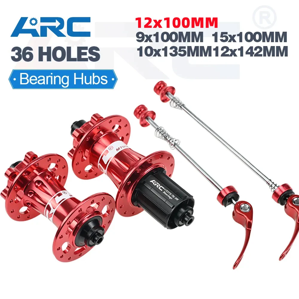 ARC 4 Sealed Bearing Disc Brake Bicycle Hub MTB Mountain Bike Hub 36 Hole 4 Pawls 48 Ring 8-11 Speed Red Blue Black Wheelset Hub